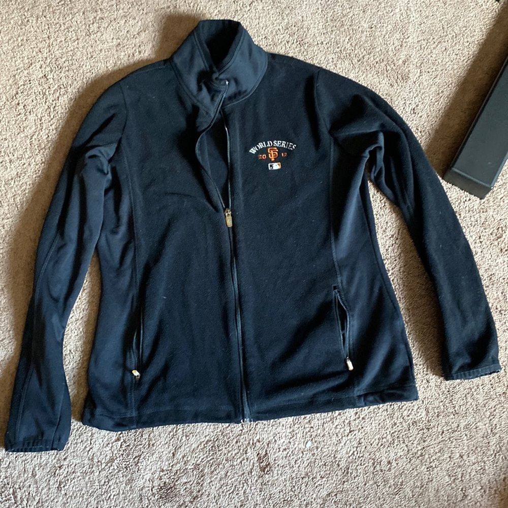 Womens San Francisco giants World Series 2012 fleece jacket